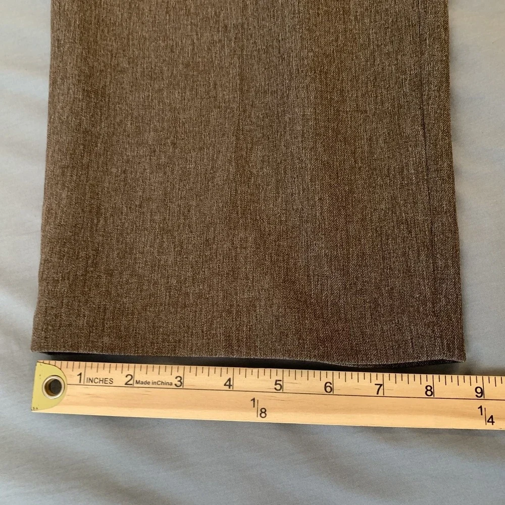Levi's‎ Action Slacks Pants Mens 35x30 Brown Polyester Dress Flat Front Golf